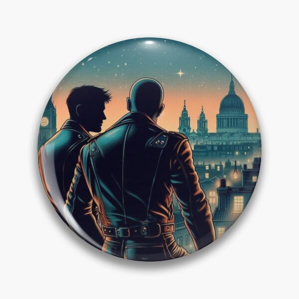 Item preview, Gay Leather Bikers Pride Neo Leather Up on The Roof London Pride Graphic Design designed and sold by ItsAKinkThing.
