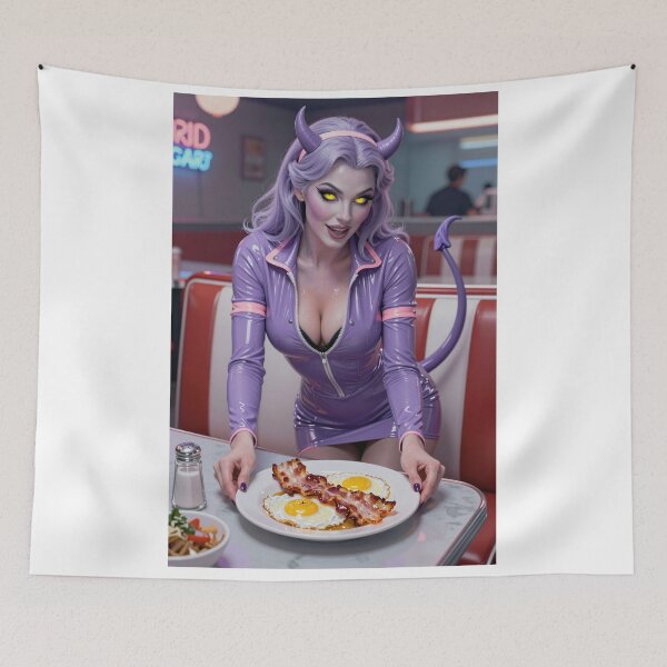 Item preview, Purple horned demon latex bacon eggs designed and sold by CathryneDelamort.