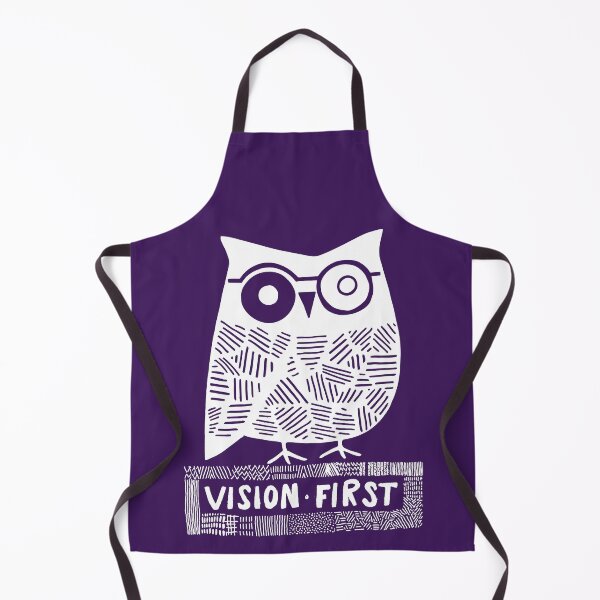 Item preview, Wise Owl with Glasses, White on Purple designed and sold by nikoart001.