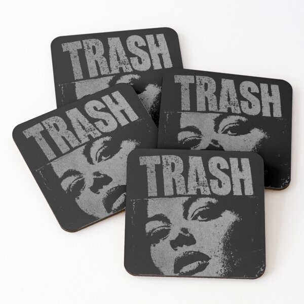 Item preview, Trash Pop Art Face Black White designed and sold by Gaviani Design Studio.
