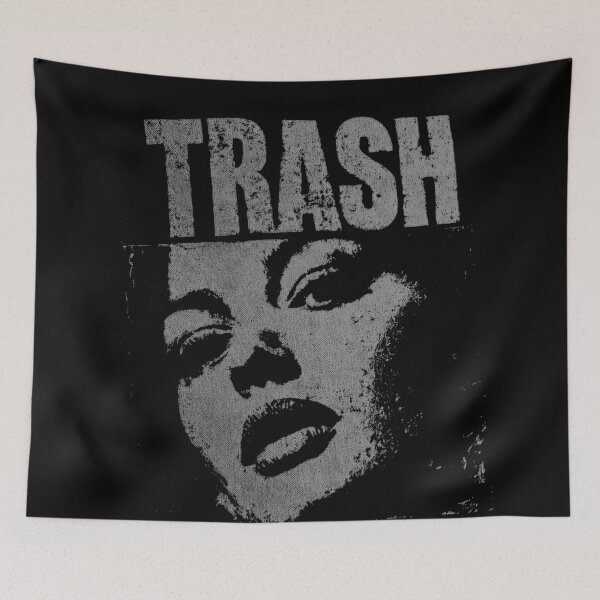 Item preview, Trash Pop Art Face Black White designed and sold by Gaviani Design Studio.
