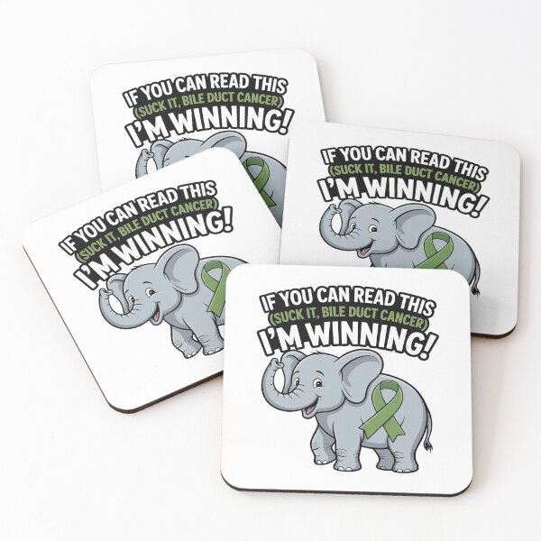 Item preview, Elephant I'm Winning Suck It Bile Duct Cancer designed and sold by KonopikaaArt.