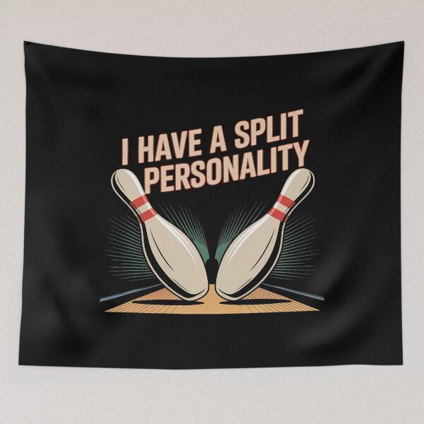 Item preview, Bowling Fun Split Personality Team designed and sold by malhanasbih.