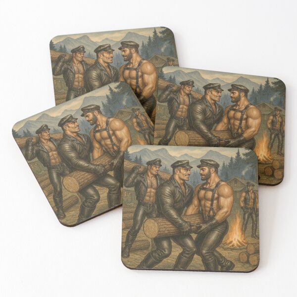 Item preview, Gay Leather Camp Tom of Finland Tribute Bears Graphic Design designed and sold by ItsAKinkThing.