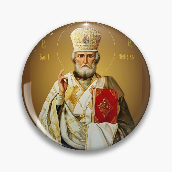 Item preview, Saint Nicholas the Wonderworker, Orthodox icon with an inscription in English designed and sold by orthodox-icon.