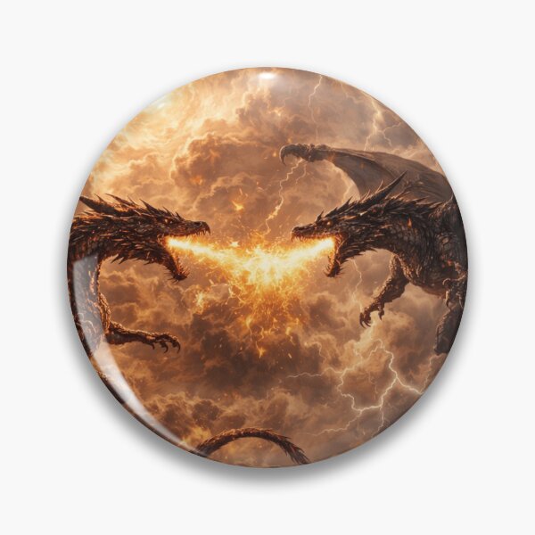 Item preview, Eternal Dragon Duel: Fire and Lightning designed and sold by G.S.Designs.