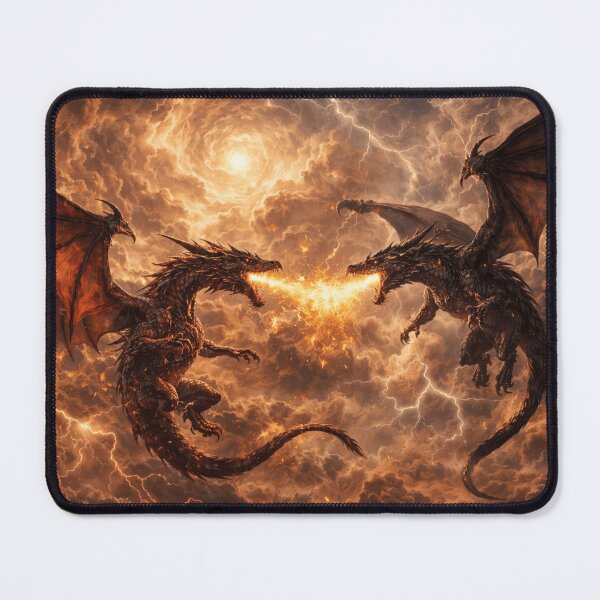 Item preview, Eternal Dragon Duel: Fire and Lightning designed and sold by G.S.Designs.