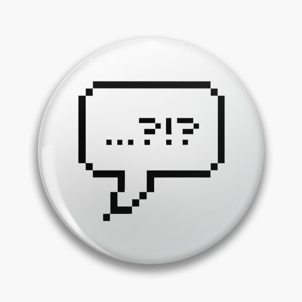 Item preview, 8 bit chat box question mark pixel art designed and sold by tonylau81.