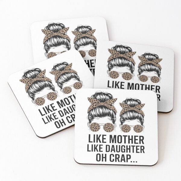 Item preview, Like Mother Like Daughter Messy Bun Mom Happy Mothers Day designed and sold by FaithAbbott.