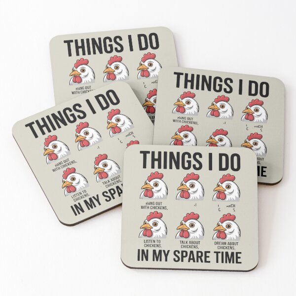 Item preview, Things I Do in My Spare Time - things i do - backyard chickens - chicken keeper - chicken mom - chicken dad - urban homestead - chicken lover - cute chicken - poultry humor - Chicken checklist designed and sold by JansenGS.