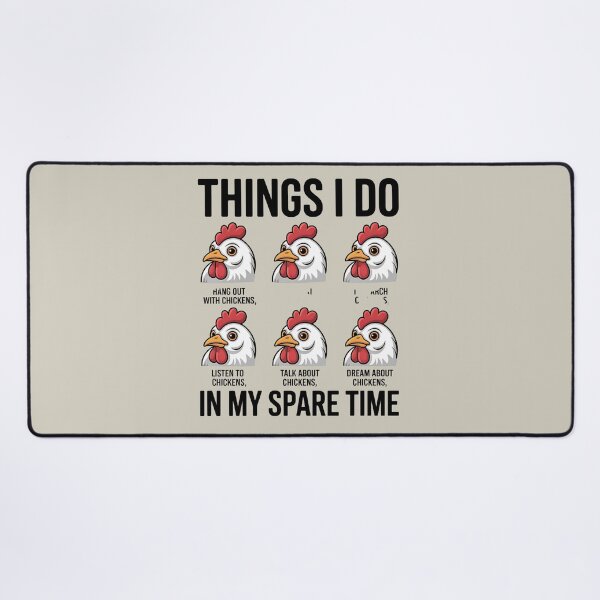 Item preview, Things I Do in My Spare Time - things i do - backyard chickens - chicken keeper - chicken mom - chicken dad - urban homestead - chicken lover - cute chicken - poultry humor - Chicken checklist designed and sold by JansenGS.