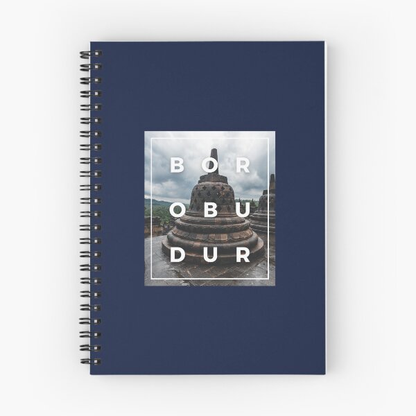 Item preview, Borobudur Stupa Typography | Indonesian Heritage Travel Art designed and sold by Redy-Store.