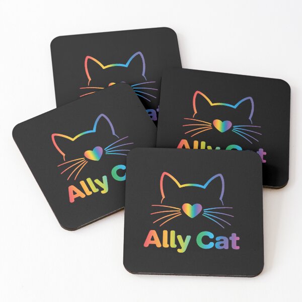 Item preview, LGBTQ + Ally Cat, LGBTQ Ally Cat Pride designed and sold by FaithAbbott.