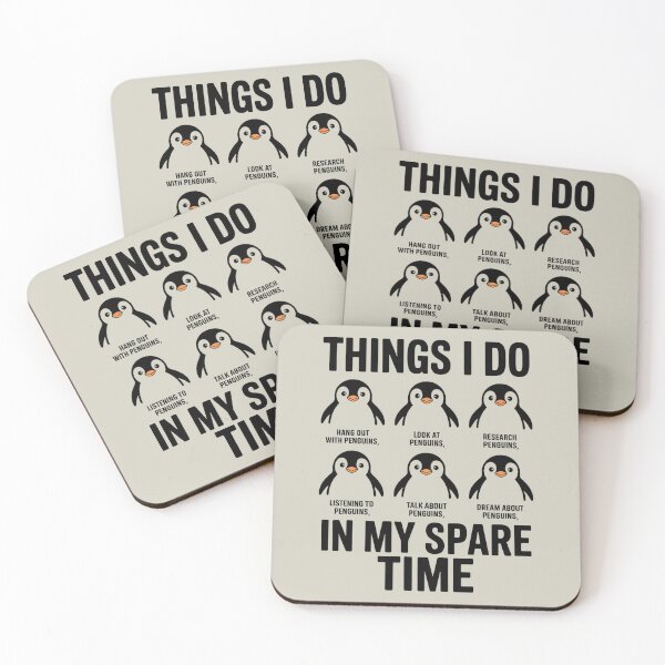 Item preview, Things I Do in My Spare Time - things i do - gentoo penguin - penguin lover - penguin checklist - antarctica wildlife - polar animals - zoo animal fan - marine biology - cute penguin - penguin humor designed and sold by JansenGS.