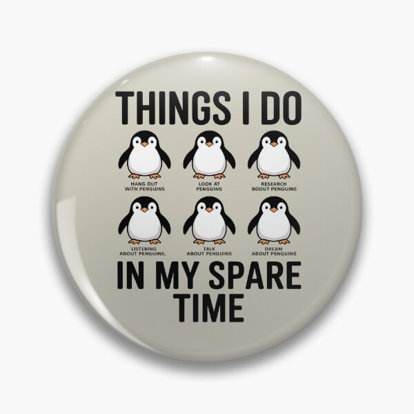 Item preview, Things I Do in My Spare Time - things i do - gentoo penguin - penguin lover - penguin checklist - antarctica wildlife - polar animals - zoo animal fan - marine biology - cute penguin - penguin humor designed and sold by JansenGS.