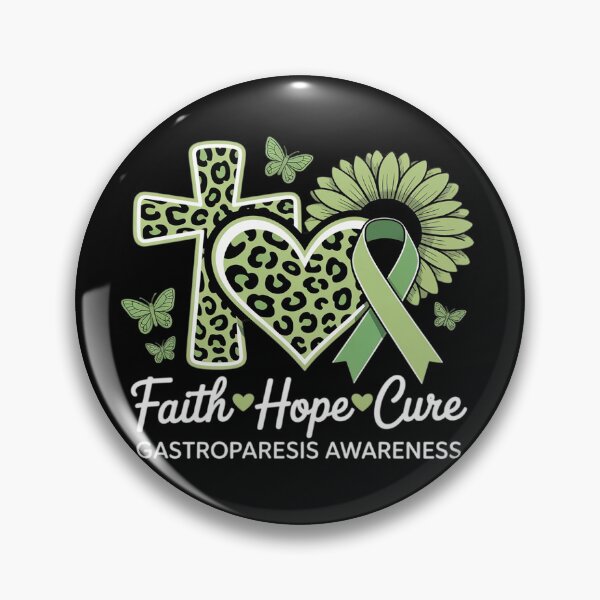 Item preview, Faith Hope Cure Sunflower Leopard Gastroparesis Awareness designed and sold by SIGORDESIGN.