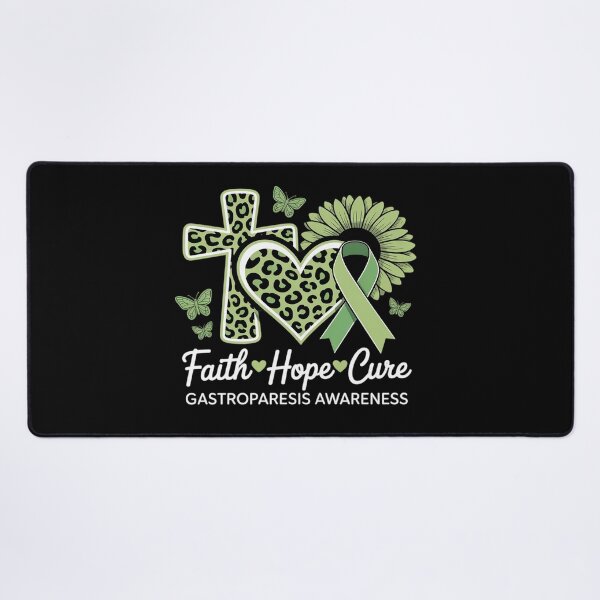 Item preview, Faith Hope Cure Sunflower Leopard Gastroparesis Awareness designed and sold by SIGORDESIGN.