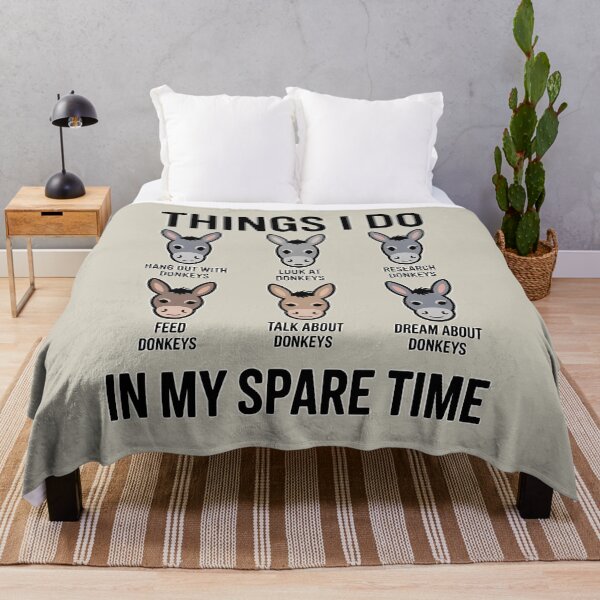 Item preview, Things I Do in My Spare Time - things i do - mini donkey - miniature donkey - donkey lover - donkey rescue - donkey sanctuary - farm animal lover - cute donkey - equine humor - Donkey checklist designed and sold by JansenGS.