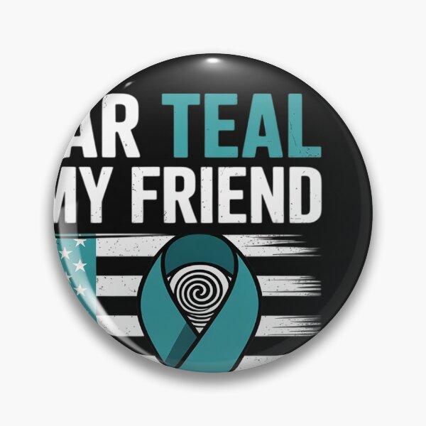Item preview, Support Squad I Wear Teal For My Friend Ovarian Cancer Flag designed and sold by BlueCreator-inc.