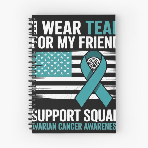 Item preview, Support Squad I Wear Teal For My Friend Ovarian Cancer Flag designed and sold by BlueCreator-inc.