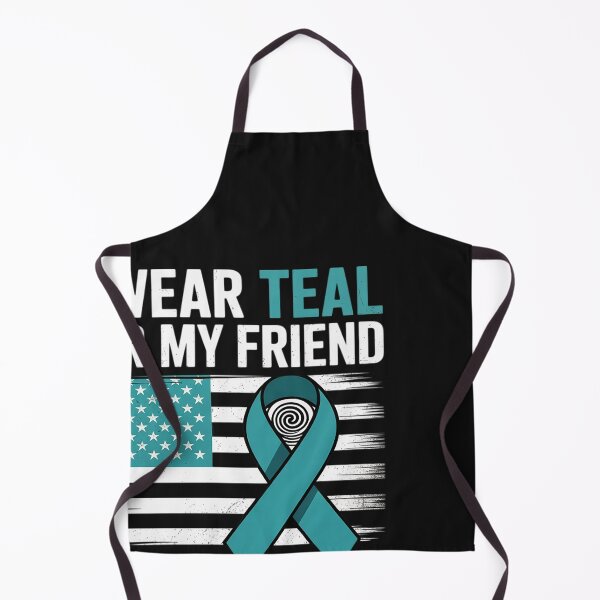 Item preview, Support Squad I Wear Teal For My Friend Ovarian Cancer Flag designed and sold by BlueCreator-inc.