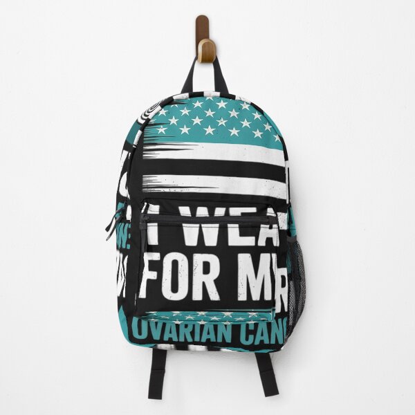 Item preview, Support Squad I Wear Teal For My Friend Ovarian Cancer Flag designed and sold by BlueCreator-inc.