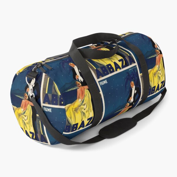 Item preview, Fiume Abbazia Elegant Couple Poster : Vintage Travel Illustration designed and sold by artofuniverse.