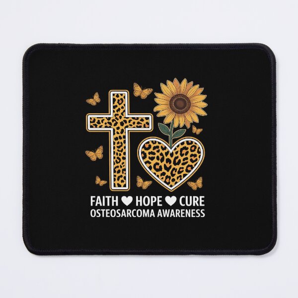 Item preview, Faith Hope Cure Sunflower Leopard Osteosarcoma Awareness designed and sold by SIGORDESIGN.
