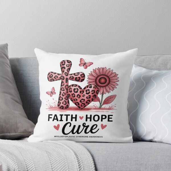 Item preview, Faith Hope Cure Sunflower Leopard Myelodysplastic Syndrome designed and sold by SIGORDESIGN.
