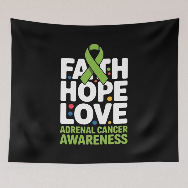 Item preview, Faith Hope Love Adrenal Cancer Awareness Fight designed and sold by SIGORDESIGN.