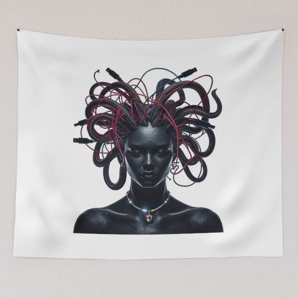 Item preview, Digital Serpents: The Wired Medusa designed and sold by Wonderful Designs.