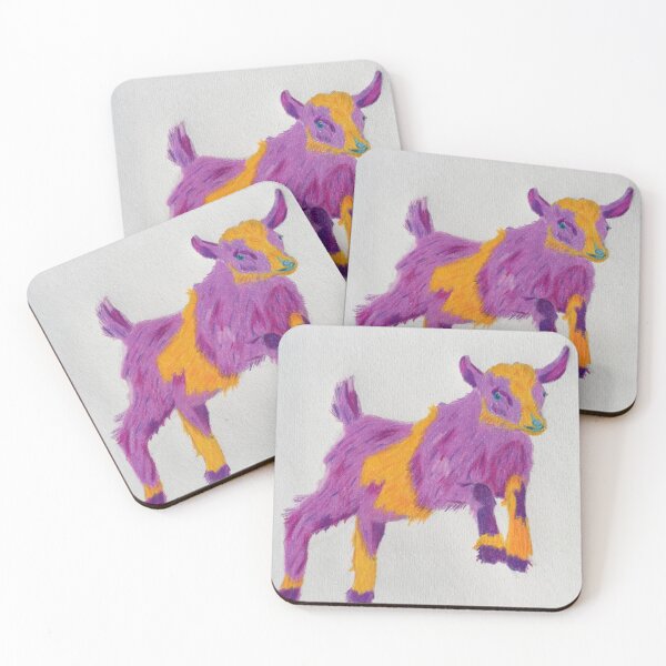 Item preview, Purple and Orange Goat designed and sold by Rainbow_Robbins_Creates.
