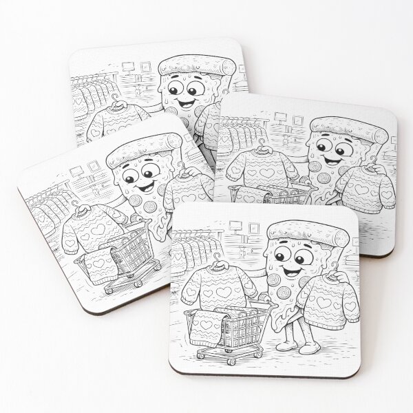 Item preview, Cute Melting Cookie Shopping for Sweaters – Funny Kawaii Doodle (Black & White) designed and sold by ComedyInkFactor.