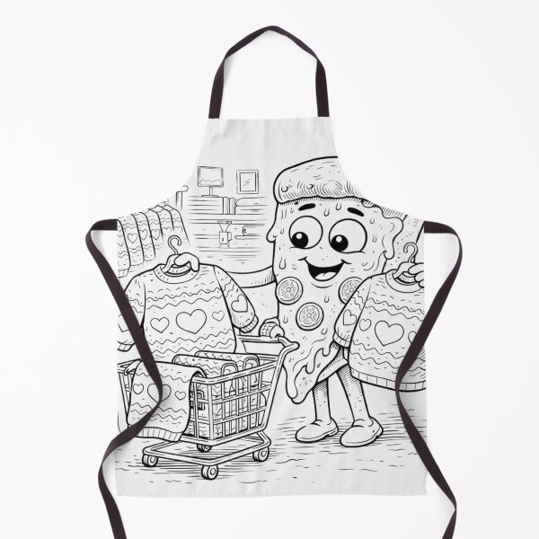 Item preview, Cute Melting Cookie Shopping for Sweaters – Funny Kawaii Doodle (Black & White) designed and sold by ComedyInkFactor.