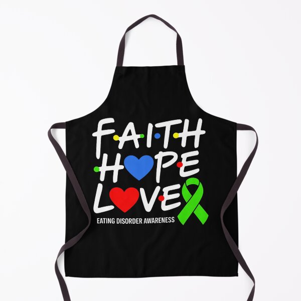 Item preview, Faith Hope Love Eating Disorder Awareness designed and sold by SIGORDESIGN.