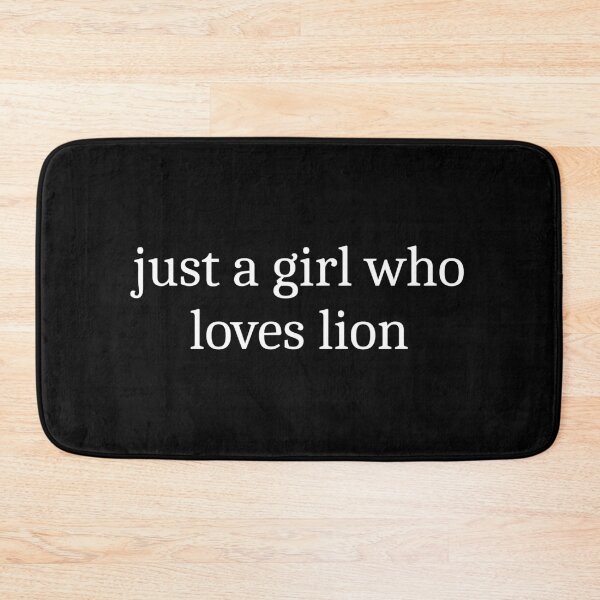 Item preview, Just a girl who loves lion designed and sold by Sleepy Cat Design.