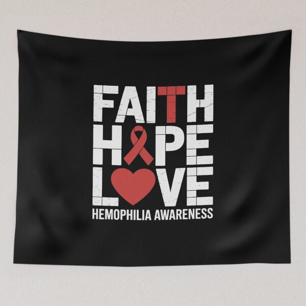 Item preview, Faith Hope Love Hemophilia Awareness designed and sold by SIGORDESIGN.