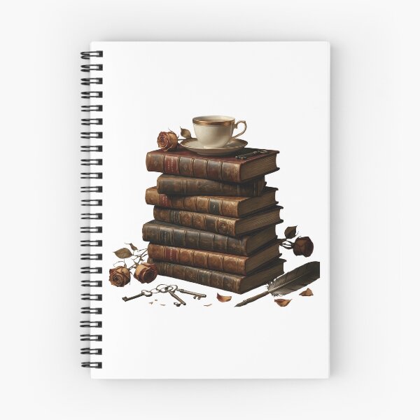 Item preview, Vintage Books Stack Tea Coffee – Classic Literature Reader Bibliophile Cozy Reading Gift Design designed and sold by Luminari Creations.