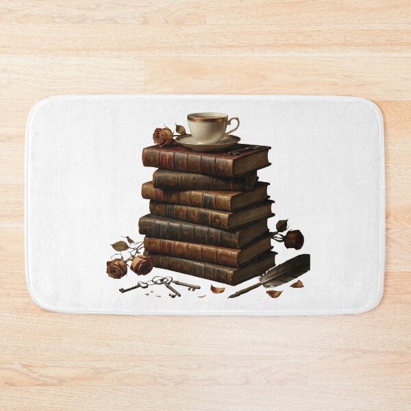 Item preview, Vintage Books Stack Tea Coffee – Classic Literature Reader Bibliophile Cozy Reading Gift Design designed and sold by Luminari Creations.
