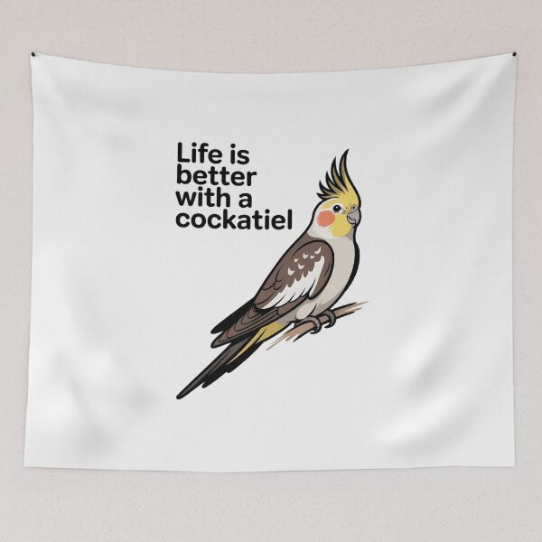 Item preview, Life is Better With a Cockatiel designed and sold by FaithAbbott.