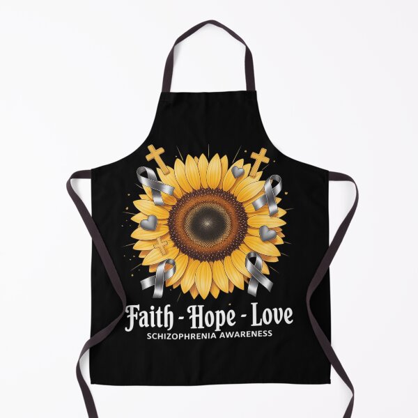 Item preview, Faith Hope Love Sunflower Schizophrenia Awareness designed and sold by SIGORDESIGN.