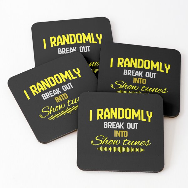 Item preview, "I randomly break out into show tunes" yellow designed and sold by Chris-graphics-art.