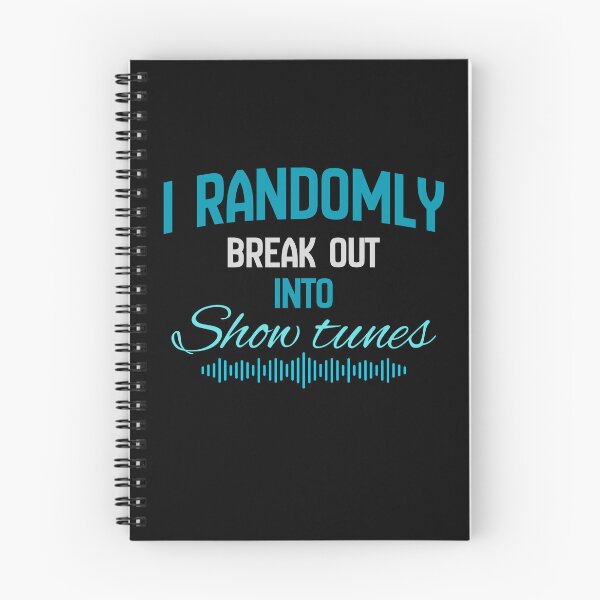 Item preview, "I randomly break out into show tunes" blue designed and sold by Chris-graphics-art.