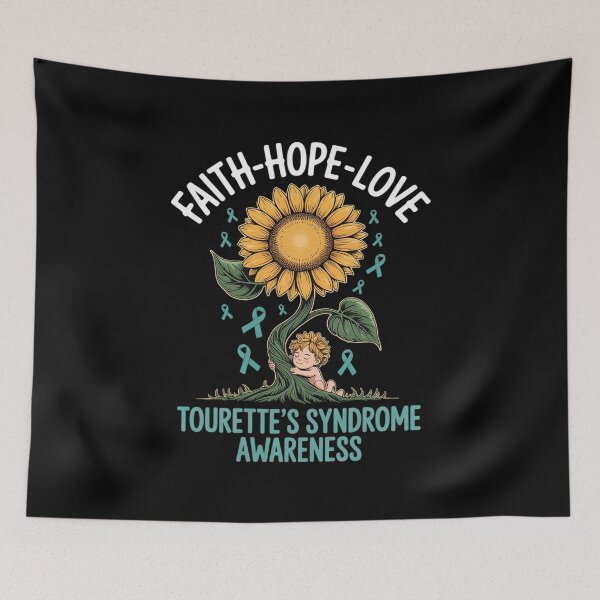 Item preview, Faith Hope Love TOURETTE'S SYNDROME AWARENESS designed and sold by SIGORDESIGN.