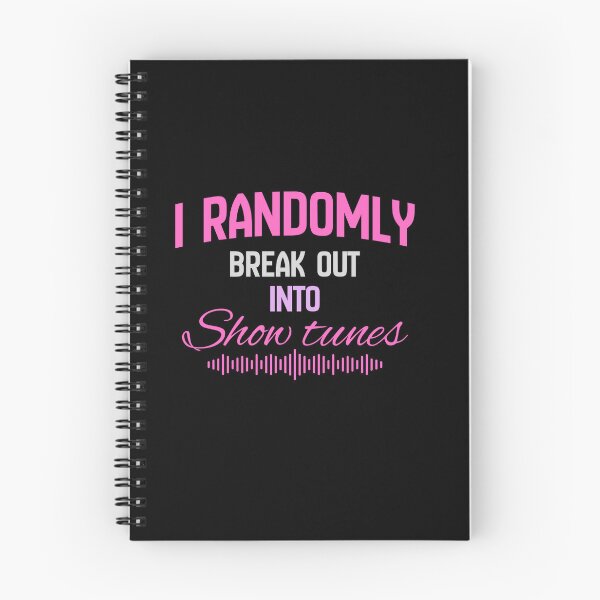 Item preview, "I randomly break out into show tunes" pink designed and sold by Chris-graphics-art.