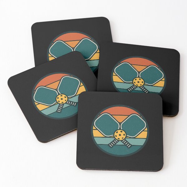 Item preview, Retro Pickleball Sunset Badge Logo designed and sold by ganzanvucicaz.