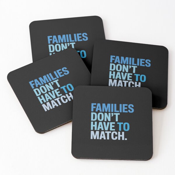 Item preview, Families don't have to match Foster Care Awareness Month designed and sold by SIGORDESIGN.