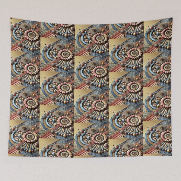 Item preview, Radial Harmony – Abstract Geometric Fusion designed and sold by Dogandesighn.