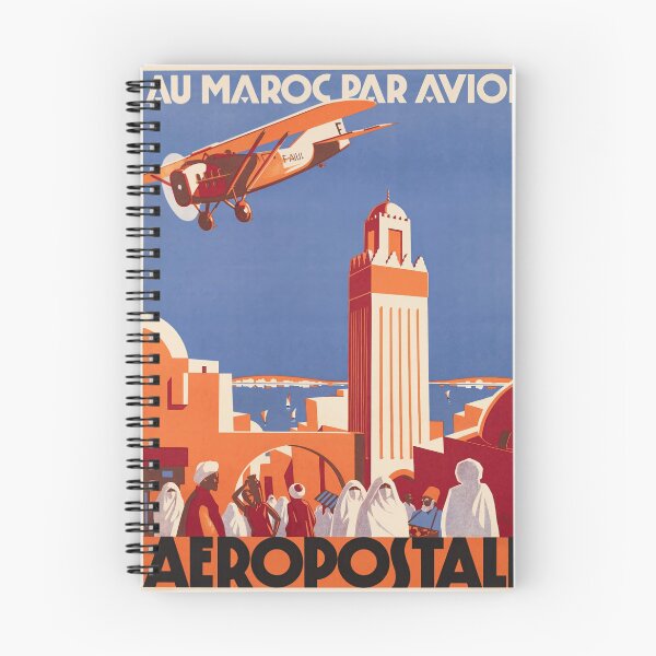 Item preview, Au Maroc Par Vintage Air Travel Moroccan Cityscape Poster : Aesthetic designed and sold by artofuniverse.