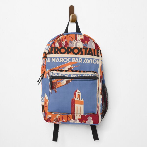 Item preview, Au Maroc Par Vintage Air Travel Moroccan Cityscape Poster : Aesthetic designed and sold by artofuniverse.